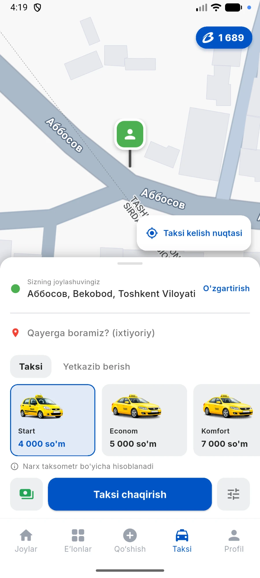 Bekobod Plus — taksi